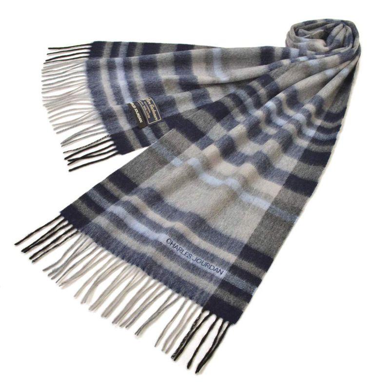 スノーブルー CHARLES JOURDAN(シャルルジョルダン)マフラー