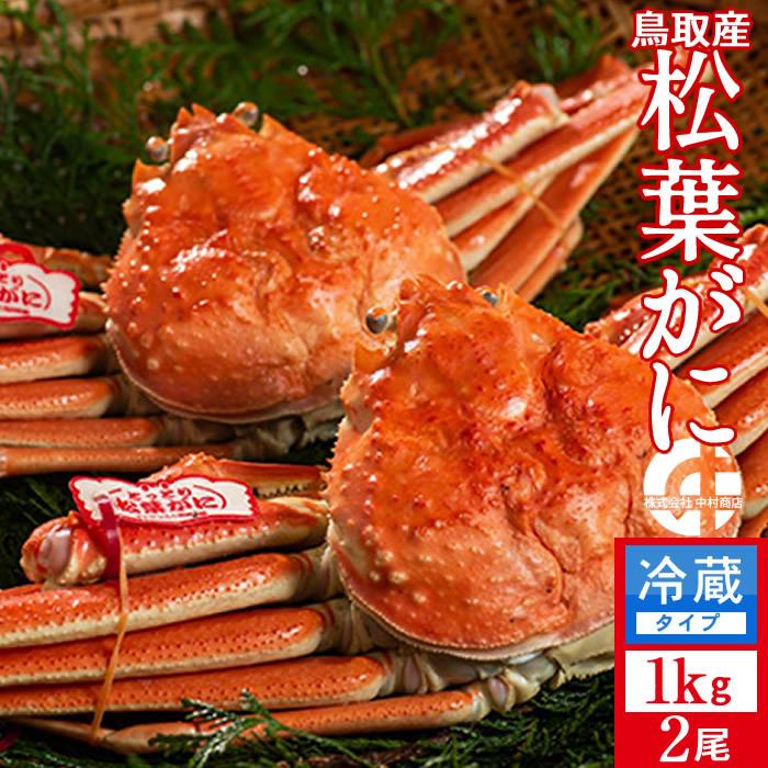松葉蟹 かに 松葉ガニ 特大1kg×2尾 浜ゆで 松葉蟹 ゆでがに 鳥取県産  