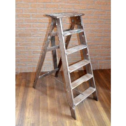 脚立 踏み台 はしご 庭 ガーデン ガーデニング イギリス 英国 直輸入 アンティーク DIY 一点もの / ステップラダー・B31