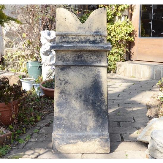 オーナメント オブジェ 庭 ガーデン ガーデニング イギリス 英国 直輸入 アンティーク DIY 一点もの / チムニーポット・POT2