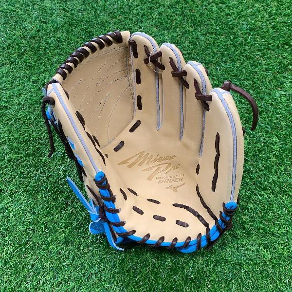 ミズノプロ オーダー 投手用 石川雅規モデル ブロンド×スカイブルー
