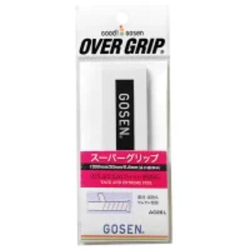 メール便発送可　ゴーセン　ス−パ−グリップロング　AC26L-W　テニス　グリップテープ｜matsubarasports