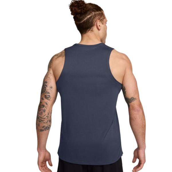 NIKE テニス メンズ タンクトップ L Dri-FIT ネイビーxブルー ナイキ（NIKE）（メンズ）タンクトップ ドライフィット Dri-FIT