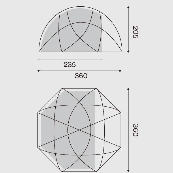 【中古】muraco★ムラコ★シュタイフカバー★タイベック★匿名発送★ MURACO ZIZ TENT SHELTER ROCK GREY [ムラコ]
