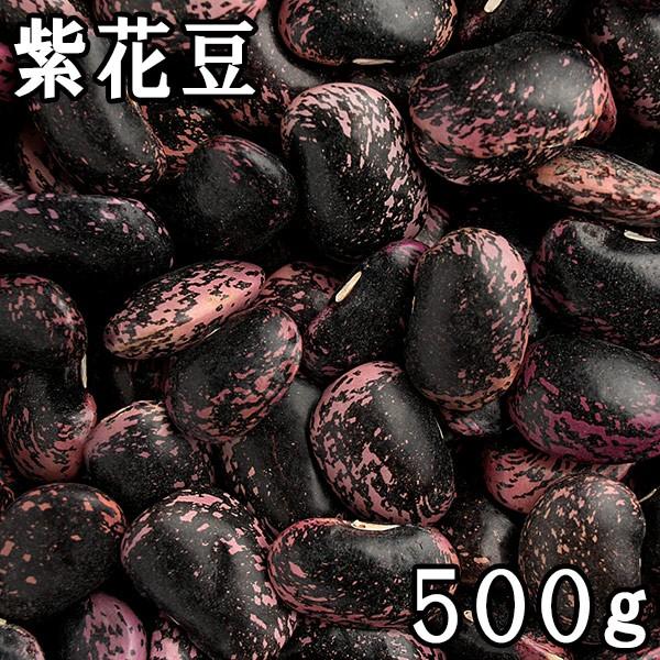 紫花豆 (500g) 北海道産令和3年産 【メール便対応】