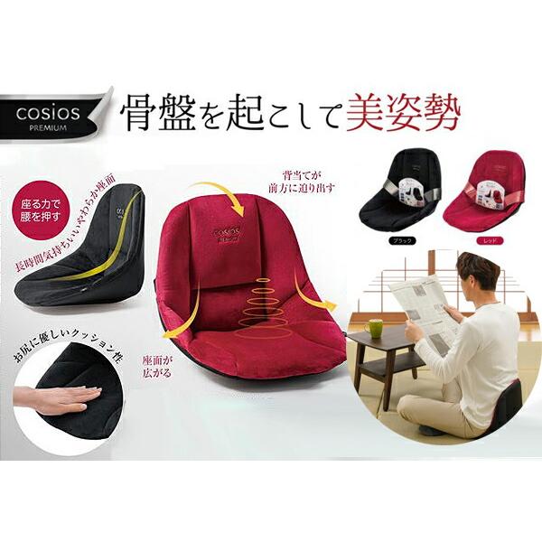 S Style 骨盤・姿勢矯正クッション ブラック【美品送料込匿名便】 骨盤 姿勢矯正クッション 骨盤座椅子 骨盤矯正チェア 座椅子