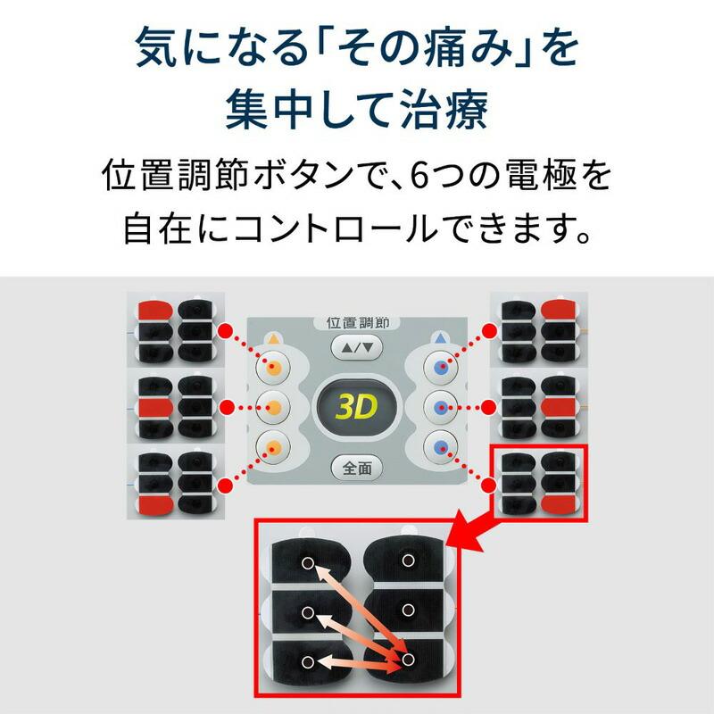 オムロン HV-F1200-J 低周波治療器  3Dエレパルス プロ OMRON 電気治療器 マッサージ器 電気治療機 低周波治療機 全身治療 ひざ痛 膝 腰 肩 足 脚の画像