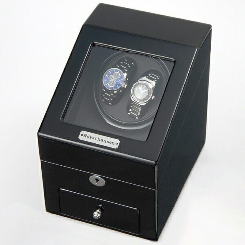 【新品】ロイヤルハウゼン ウォッチワインダー GC03-S66BB ロイヤルハウゼン ワインダー 2本巻3本収納 GC03-S66BB Royal hausen
