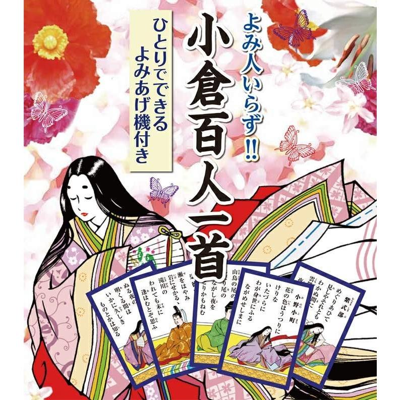 よみ人いらず 小倉百人一首 ひとりでできるよみあげ機付き 毎回