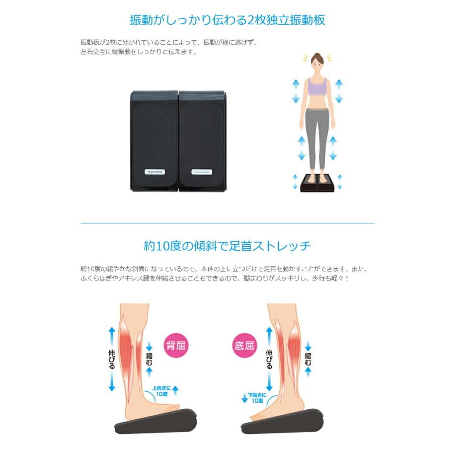 モンデール ぶるぶるビート BB1 振動板 ステッパー ストレッチ 筋トレ 振動ステッパー ブルブル運動 ぶるぶる運動 振動マシン 振動フィットネスマシン_1