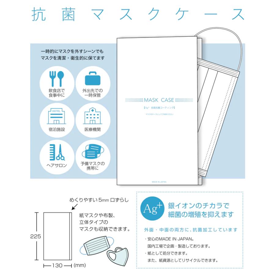 紙製使い捨て 抗菌マスクケース 500枚 | 