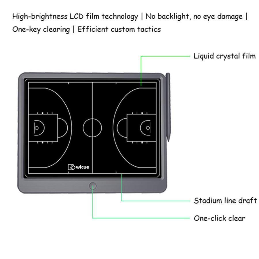 ポータブル電子コーチ戦術ボード、サッカー/バスケットボール戦術ボード、コーチング戦略クリップボード、サッカー/バスケットボールサッカー戦術ボードコーチン｜matsuda-yonyon-store｜03