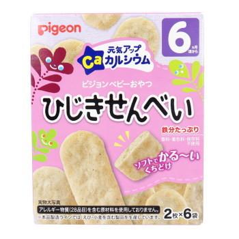 フード 離乳食 ピジョン ベビーおやつ 元気アップカルシウム ひじきせんべい 2枚 6袋 Ka ドラッグストアマツダ 通販 Yahoo ショッピング