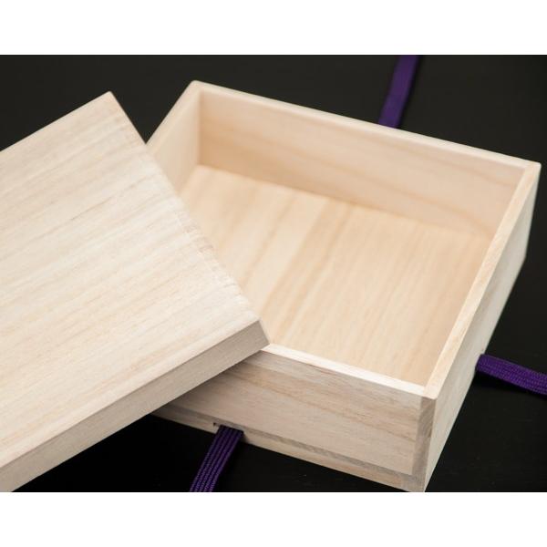 断捨離値下げ【美品】桐箱　お福好み　箱付き 桐箱 桐の小物入れ・盃箱 結び紐付き 内寸（156×156×56mm） 松田桐箱