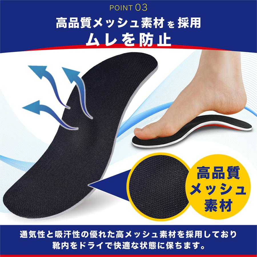 インソール 扁平足 土踏まず 偏平足 衝撃吸収 スポーツ 中敷き