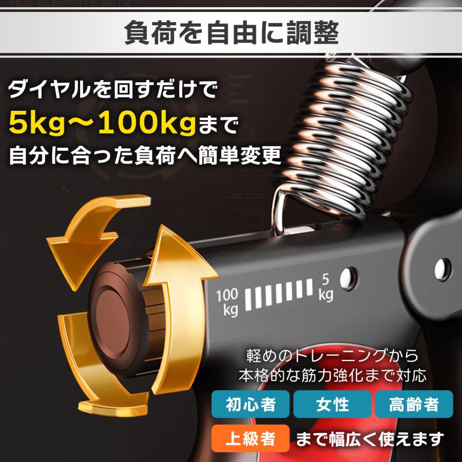 ハンドグリップ ハンドグリッパー メタルグリッパー 握力 器具