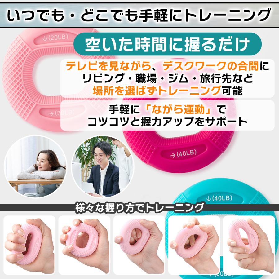 ハンドグリップ 握力 トレーニング 筋トレ リハビリ 指の強化 鍛える