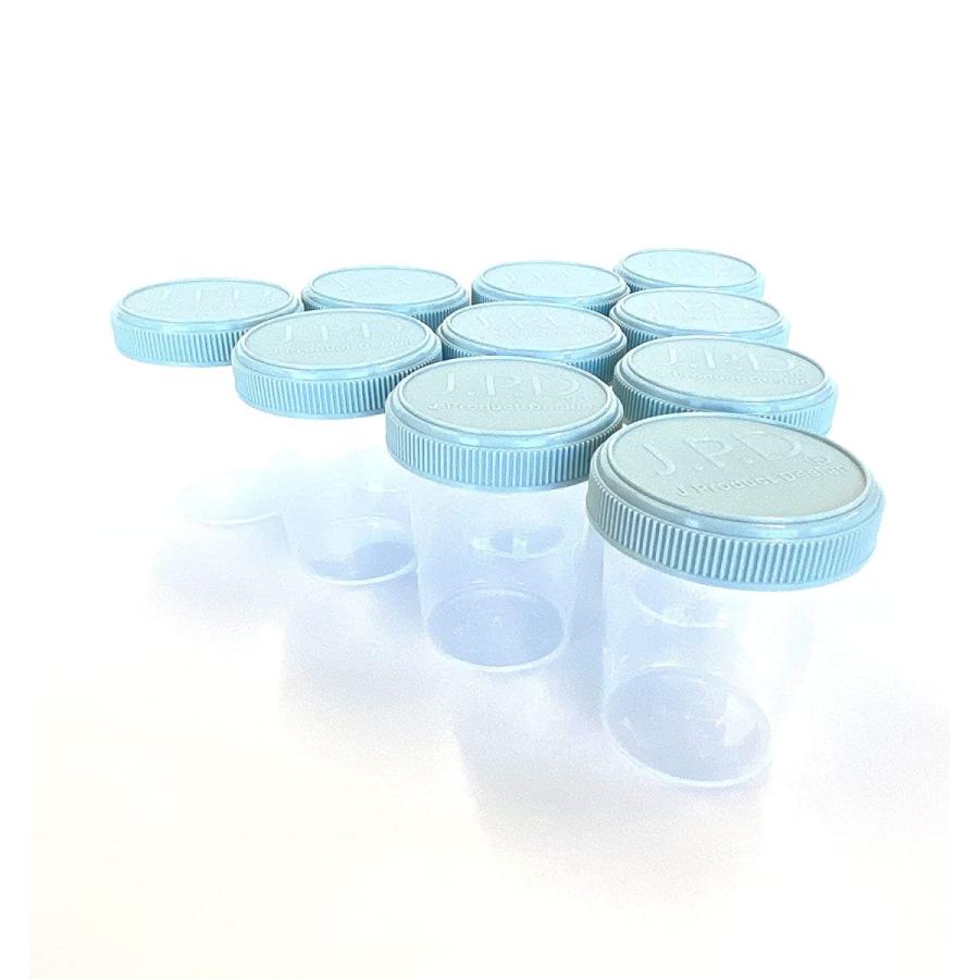500ml 目盛り耐熱ガラス瓶 青いキャップ 10個セット｜Lidoyadak.com