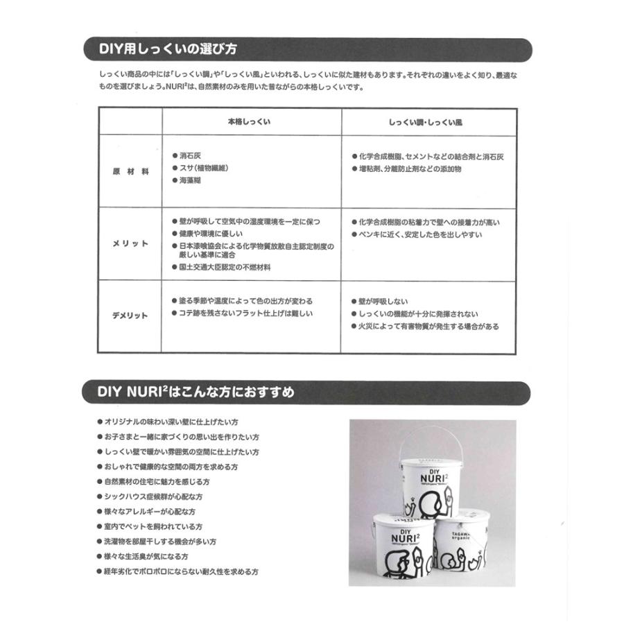田川産業 DIY NURI2 18kg箱 ナチュラルホワイト 1箱 しっくい 田川産業 DIY NURI2 18kg箱 ナチュラルホワイト 1箱 しっくい