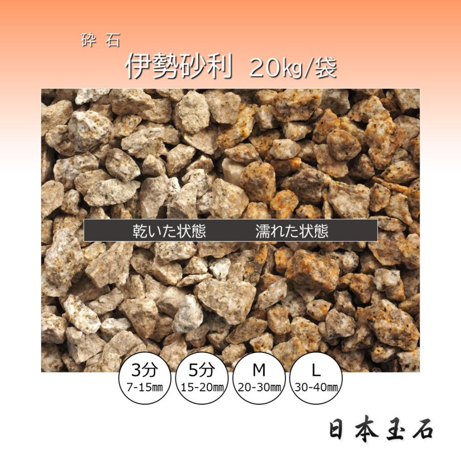 伊勢砂利 1袋 20kg 敷砂利 日本玉石 : 松井商店 ヤフー店 - 通販