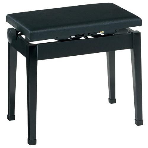 甲南 ピアノ椅子 P-50 ブラック（黒、BK） 日本製 ※お客様組立