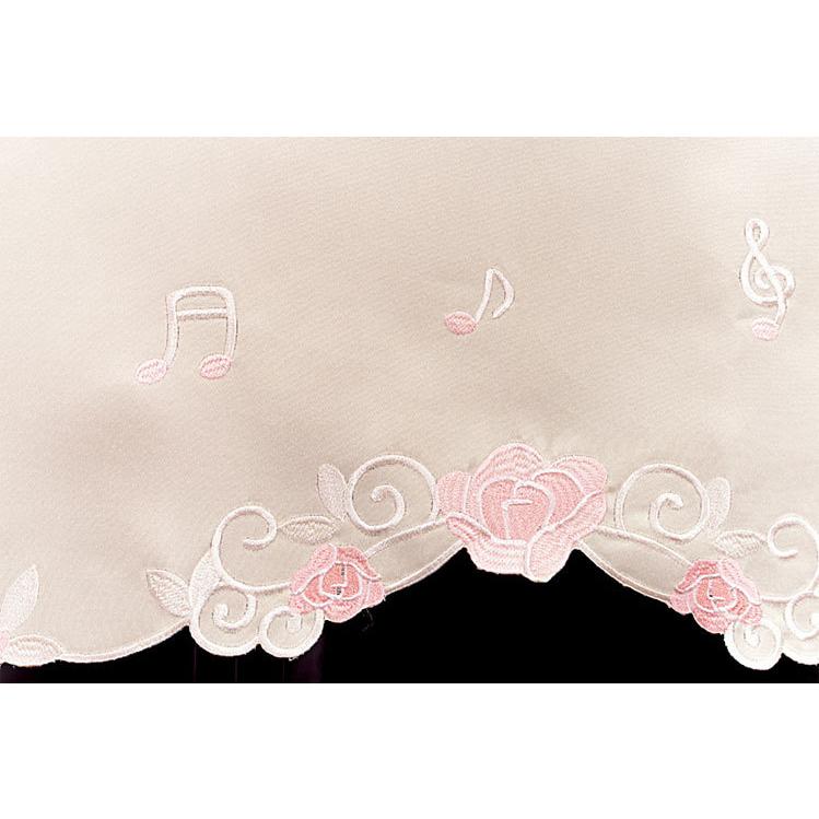 ピアノカバー　アップライト　ピンク&レース Amazon.co.jp: ピアノダストカバー、アップライトピアノカバー