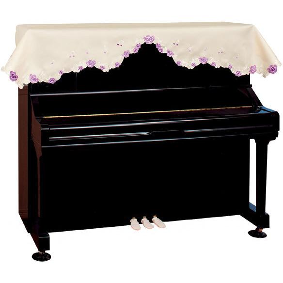甲南 アップライトピアノ用トップカバー パープルローズ ピアノカバー
