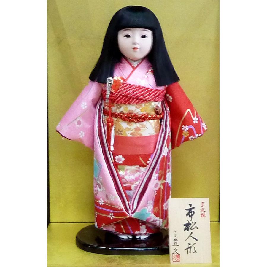 １３号京友禅市松人形 単品 平安豊久作 301 人形の松川 通販 Yahoo ショッピング