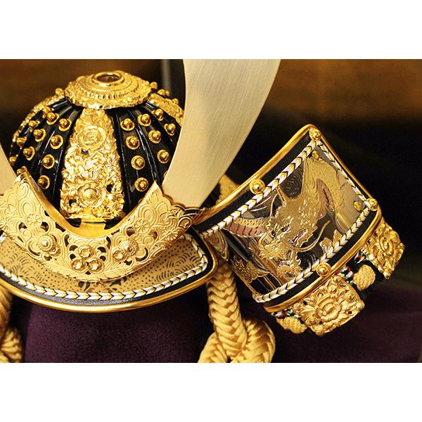 五月人形正綿糸織兜飾り平安武政作