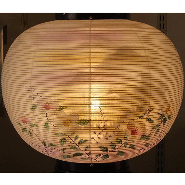 【新品に近い】大内行灯  正絹張り　墨絵　本塗　12号 一対 楽天市場】【盆提灯】大内行灯(3本足) 神燈向け白木大内行灯 白