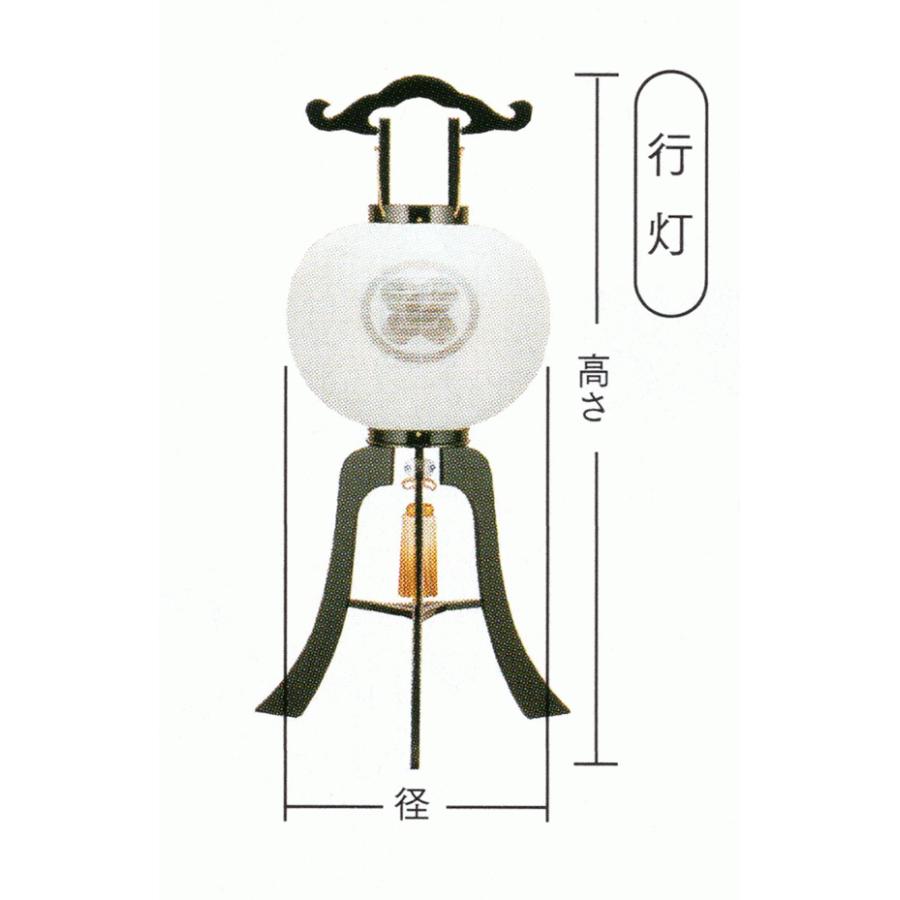 正絹 本塗】盆提灯 大内行灯 正絹張り 墨絵 本塗 12号一対
