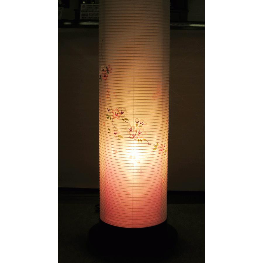 盆提灯 家紋入り おしゃれ モダン 伸縮住吉提灯 7号 桜調 枝垂れ桜 二 