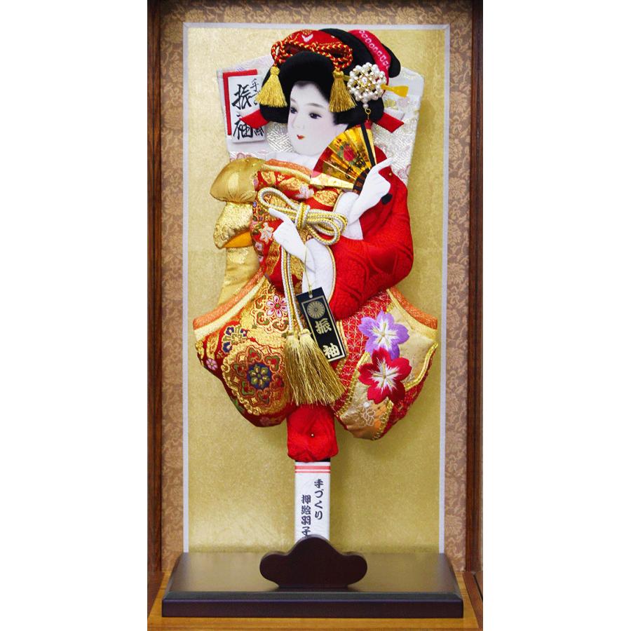 羽子板 お祝い おしゃれ 初正月 ミニ コンパクト 13号 花振袖金駒刺繍