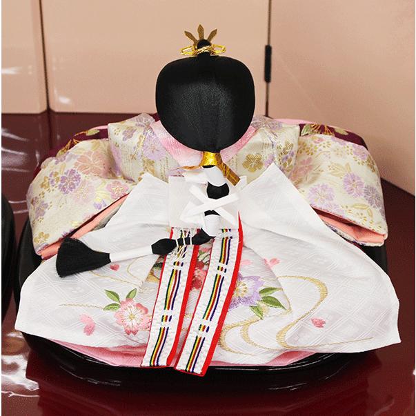 【20%OFFから更にお値下げ】秀月ひな人形美品コンパクト親王飾り片付け簡単 p81204-06.jpg