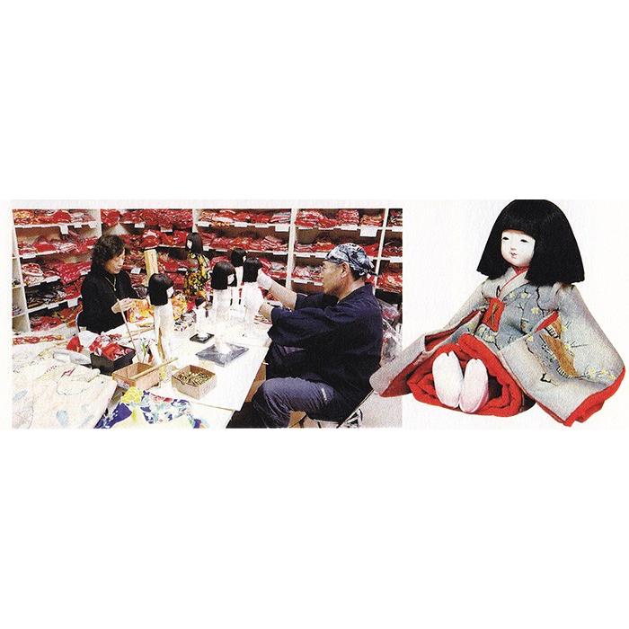 工房　久楽朋作　１０号　本着せ　市松人形　黒縮緬 ゲーム、おもちゃ 季節玩具 雛人形