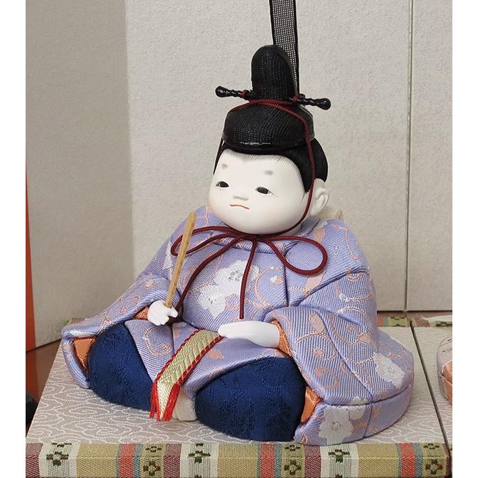 雛人形 幸一光 あかり 親王飾り 収納飾り コンパクト 木目込み 雛 おしゃれ 可愛い ひな人形
