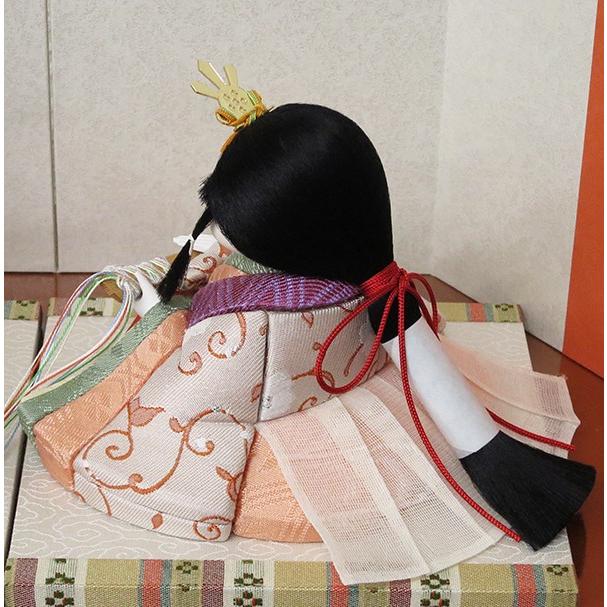 雛人形 幸一光 あかり 親王飾り 収納飾り コンパクト 木目込み 雛 おしゃれ 可愛い ひな人形