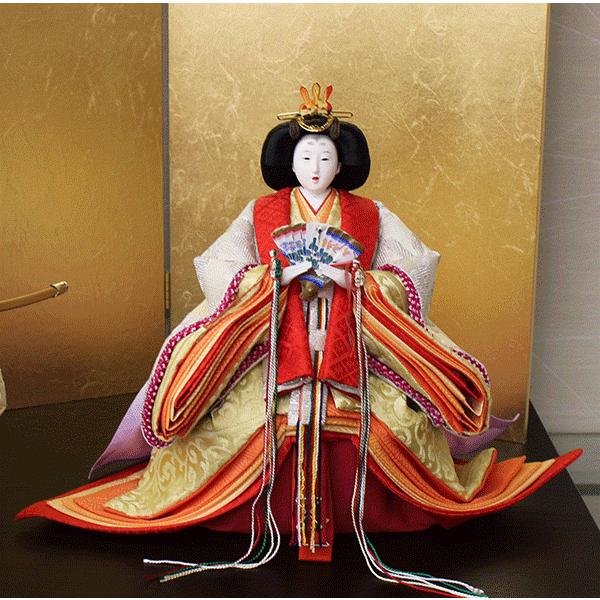 【初期/レア】 雛人形 立雛 平安道翠作 正絹輪奈唐織 親王飾り 本束帯雛 コンパクト ひな人形 【CEG2744173991】(98010円)