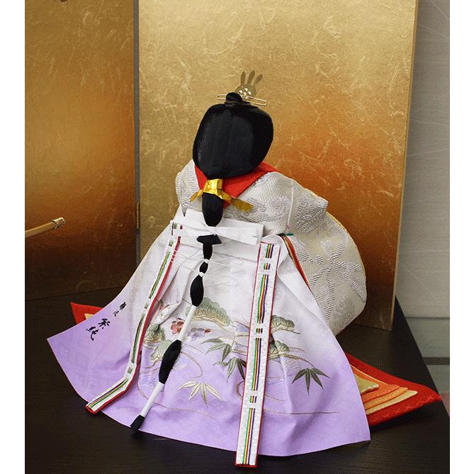 【初期/レア】 雛人形 立雛 平安道翠作 正絹輪奈唐織 親王飾り 本束帯雛 コンパクト ひな人形 【CEG2744173991】(98010円)