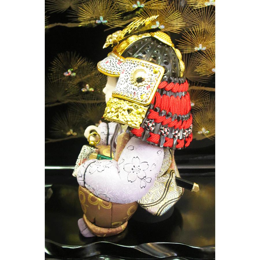 五月人形 皐月童 木目込み人形 工房東玉 倭 コンパクト 可愛い 子供