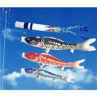 ワタナベ鯉のぼり 高級鯉のぼりセット 天華 40号マイホーム3色