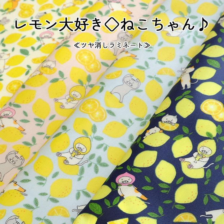 新柄ラミネート　オーダーページです。レモンとネコちゃん 新柄ラミネート オーダーページです。レモンとネコちゃん jp on X