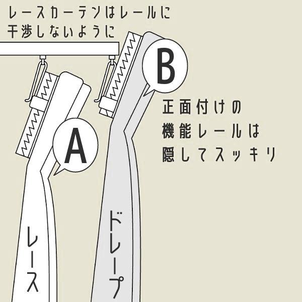 カーテンフック 75B アジャスターフック スライドフック プラスチック