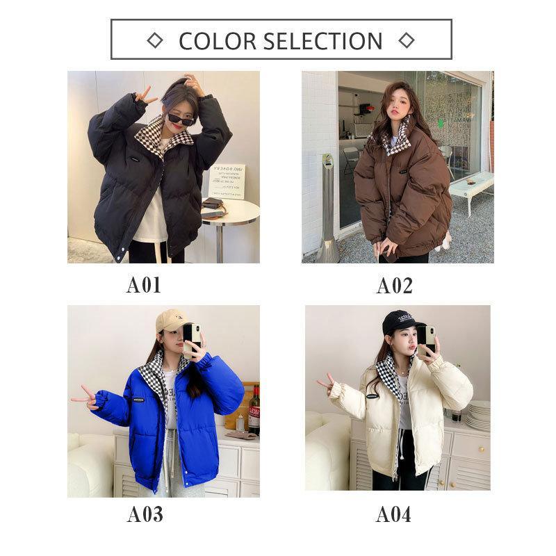 中綿ジャケット レディース ダウンコート ショート丈 暖かい 厚手 チェック柄 防風 防寒 アウター 軽量 カジュアル 可愛い 冬 Fpklmrjhtu Chicagocriminaldefenselawyersblog Com