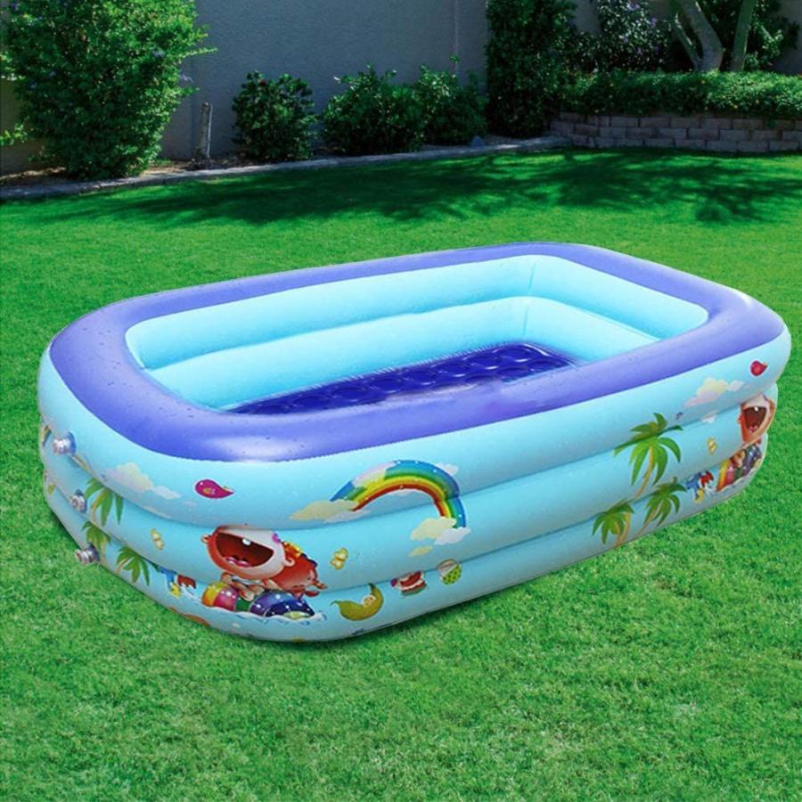 期間限定送料無料 ビニールプール 家庭用 プール ファミリープール 子供用プール ゲームプール ジャンボプール 2 1m 3気室 厚く 室内 室外 暑さ対策 想像を超えての Nicmosul Org