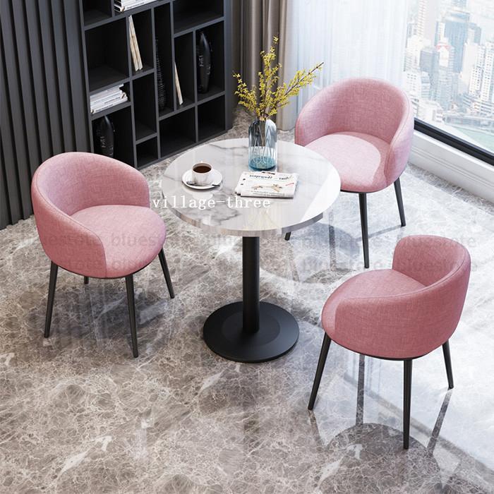 【新登場】 セット商品 会議用テーブル ミーティングテーブル 円形 丸型 ラウンド ファサイドテーブル 豪華 玄関 大理石 柄 飾り台 椅子 リビング テーブル 3点セット 【1066897724】(38105円)