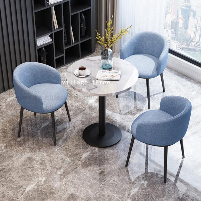 【新登場】 セット商品 会議用テーブル ミーティングテーブル 円形 丸型 ラウンド ファサイドテーブル 豪華 玄関 大理石 柄 飾り台 椅子 リビング テーブル 3点セット 【1066897724】(38105円)