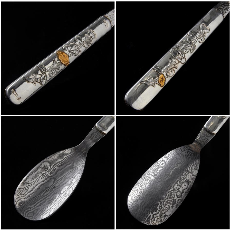 茶道具茶杓 銅製 茶杓＋茶杓置き＋茶則(ちゃそく) 茶道具3点セットZX - メルカリ