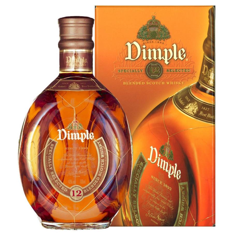 ディンプル　12年　Dimple aged12years　40度％ 700ml　瓶　ブレンデッドスコッチウイスキー　正規品　箱あり｜matsumoto-lfg