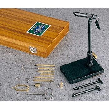 未使用タイイングツール一式:GRAIN ウッドボックスツールキット(ベース式)他 グレイン/GRAIN ウッドボックス ツールキット（ベース式） : 松本釣具